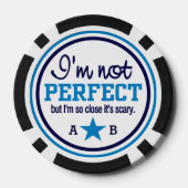 Nicht perfekt angepasste Monogramm-Poker-Chips Pokerchips (Rückseite)