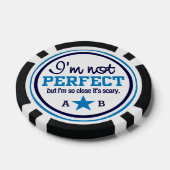 Nicht perfekt angepasste Monogramm-Poker-Chips Pokerchips (Einzeln)
