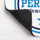 NICHT PERFEKT - blau Mousepad (Ecke)