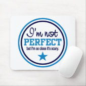 NICHT PERFEKT - blau Mousepad (Mit Mouse)