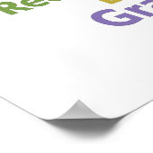 Nicht perfekt, durch Gnade erlöst Minimalistisch S Poster (Ecke)