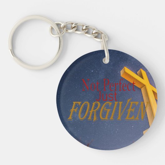 Nicht perfekt, einfach vergeben schlüsselanhänger (Vorderseite)