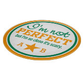 Nicht perfekt für das Schneiden von Monogramm Schneidebrett (Ecke)