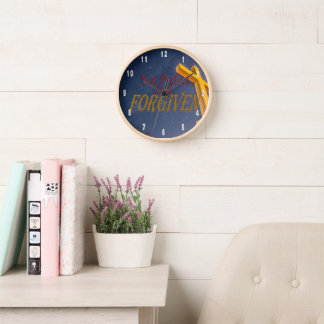 Nicht perfekt, nur verzeihen Christliches Sprichwo Uhr