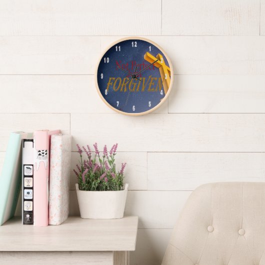 Nicht perfekt, nur verzeihen Christliches Sprichwo Uhr (Lesesaal)