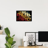 Nicht perfekt sein poster (Heimbüro)