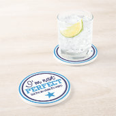 NICHT PERFEKTER Untersetzer - Blau (Seite)