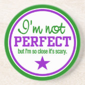 NICHT PERFEKTER Untersetzer - grün / lila (Vorne)