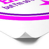 NICHT PERFEKTES Plakat - rosa (Ecke)