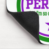 NICHT PERFEKTIV - grün / lila Mousepad (Ecke)