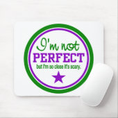 NICHT PERFEKTIV - grün / lila Mousepad (Mit Mouse)