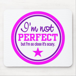 NICHT PERFEKTIV - rosa / lila Mousepad