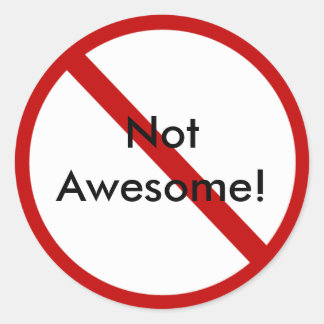 Nicht Phantastisch! Runder Aufkleber