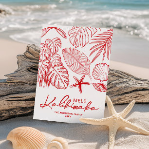 Nicht-Photo Mele Kalikimaka Tropisches Weihnachten