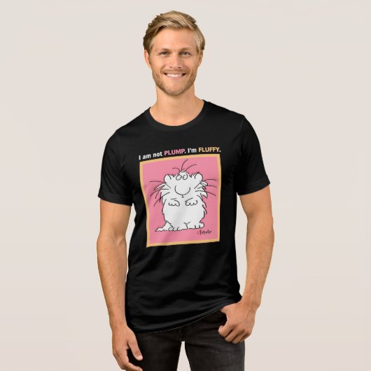 NICHT PLUMP, FLUFFY Boynton Tri-Blend Shirt (Vorderseite voll)