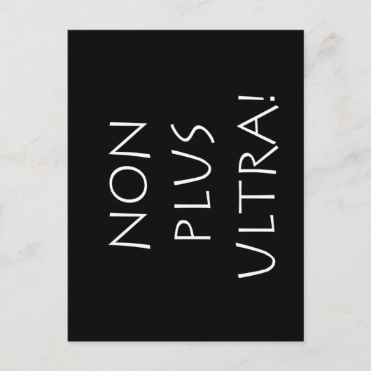 Nicht plus ultra postkarte (Vorderseite)