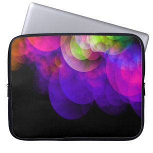 Nicht POP mehrfarbige Blasen Personalisierter NAME Laptopschutzhülle