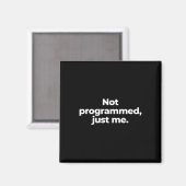 Nicht programmiert magnet (Vorderseite/Rückseite)