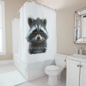 Nicht Raccoon Animal arbeiten wollen Duschvorhang (Beispiel)