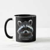 Nicht Raccoon Animal arbeiten wollen Tasse (Links)