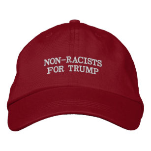 Nicht-Rassisten für die Trumpf-Kappe - Bestickte Baseballkappe