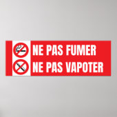 Nicht rauchen, nicht dampfen Poster (Vorne)