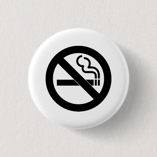 'Nicht rauchen'-Piktogramm-Taste Button (Vorderseite)