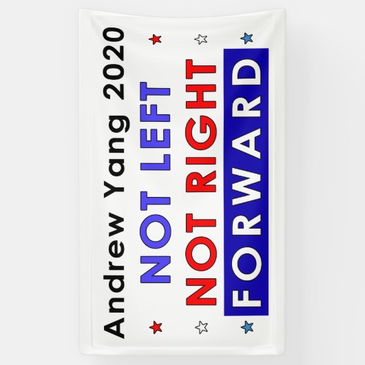 NICHT RICHTIG - Andrew Yang 2020 Banner (Vertikal)