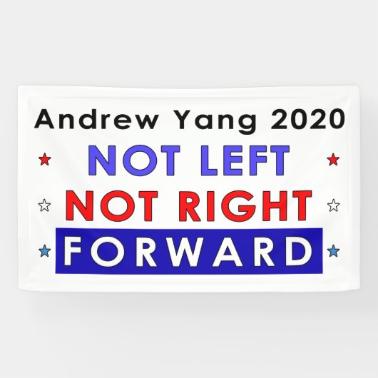 NICHT RICHTIG - Andrew Yang 2020 Banner (Horizontal)