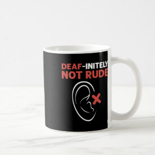 Nicht rude. Asl Hand Sign Language Deaf Prix Kaffeetasse