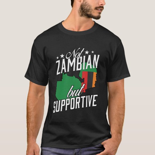 Nicht Sambia, sondern unterstützende Reise-Sambia T-Shirt (Vorderseite)