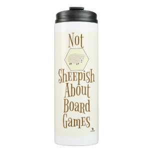 Nicht Schafe über Boardgames Fun Slogan Thermosbecher