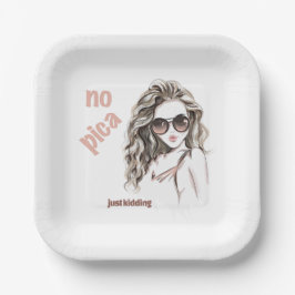 Nicht scharf pappteller