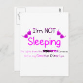 Nicht schlafen postkarte (Vorne/Hinten)