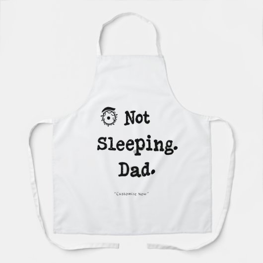 Nicht schlafender Papa-Schürze – BBQ-Nap-Master-Ge Schürze (Vorderseite)