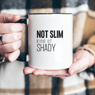 Nicht schlank, eher schummrig lustig minimalistisc zweifarbige tasse