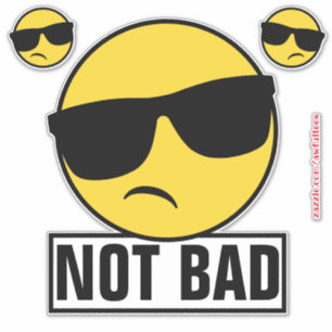 Nicht schlecht Emoji Aufkleber
