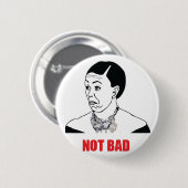 Nicht schlecht - Michelle Obama Button (Vorne & Hinten)