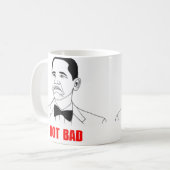 Nicht schlechtes Barack Obama Raserei-Gesicht Meme Kaffeetasse (Vorderseite Links)