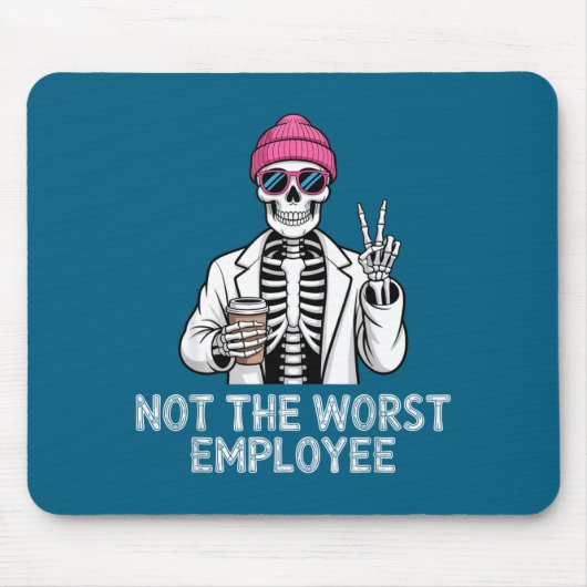 Nicht schlechtester Arbeitnehmer Instant-Witze Bür Mousepad (Vorne)