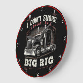 Nicht schnarchen, träumen, ich bin ein Rig Große Wanduhr (Winkel)