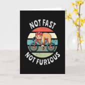 Nicht schnell Nicht furchtbar faules Schläfenrad Karte (Gelbe Blume)