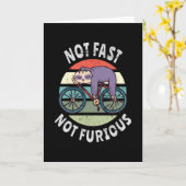 Nicht schnell Nicht furchtbar faules Schläfenrad Karte (Gelbe Blume)