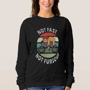 Nicht schnell Nicht furchtbar faules Schläfenrad Sweatshirt