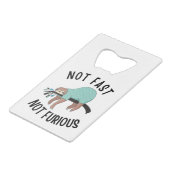 Nicht schnell, nicht wütend geldbeutel flaschenöffner (Vorderseite Schrägansicht)