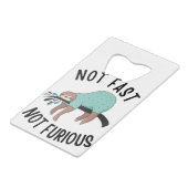 Nicht schnell, nicht wütend geldbeutel flaschenöffner (Rückseite Schrägansicht)