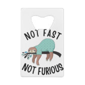 Nicht schnell, nicht wütend geldbeutel flaschenöffner (Rückseite)