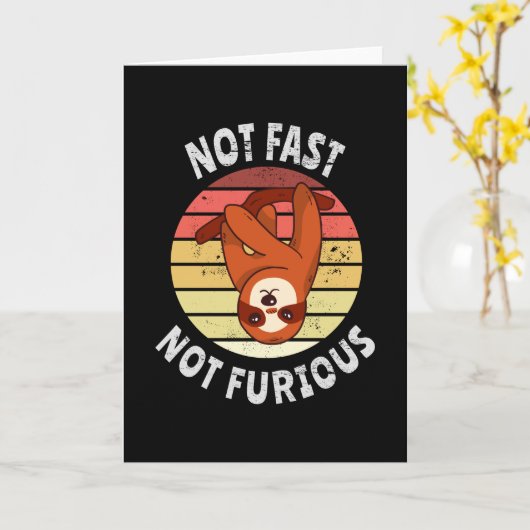 Nicht schnell, nicht wütend karte (Gelbe Blume)