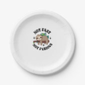 Nicht schnell, nicht wütend, Niedliche Schlampe Pappteller (Vorderseite)