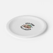 Nicht schnell, nicht wütend, Niedliche Schlampe Pappteller (Schrägansicht)